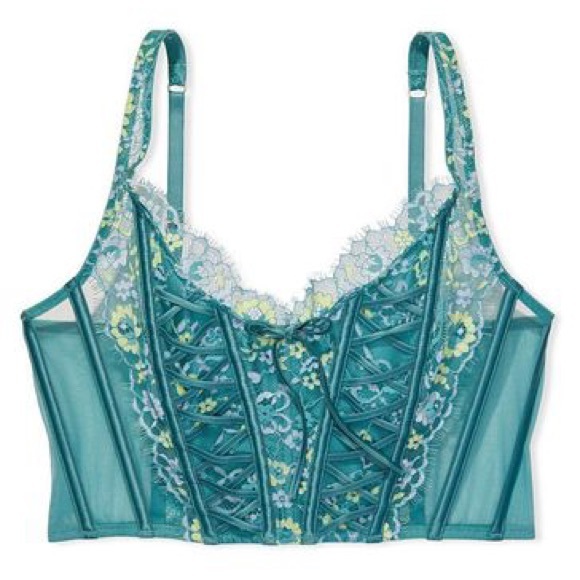 Victoria’s Secret Dream Angels Unlined Lace-Up Corset Top - Picture 2 of 5